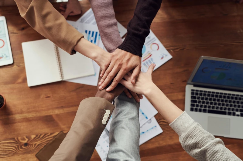 Equipo de profesionales con un plan de negocio